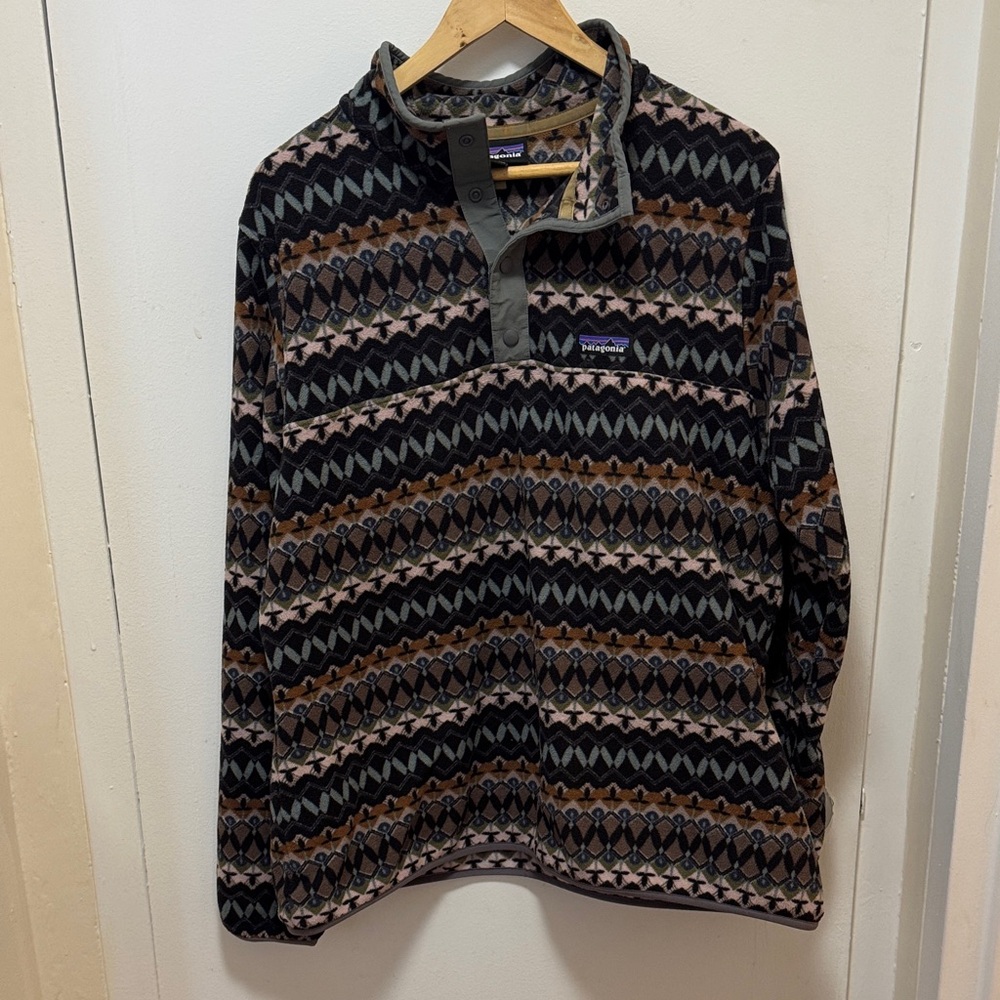 Patagonia Multicolor Patterned Fleece Pullover